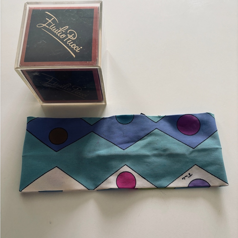 S O L D 1960s Vintage Emilio Pucci Head Band Hair Wrap 1 of 2 styles listed